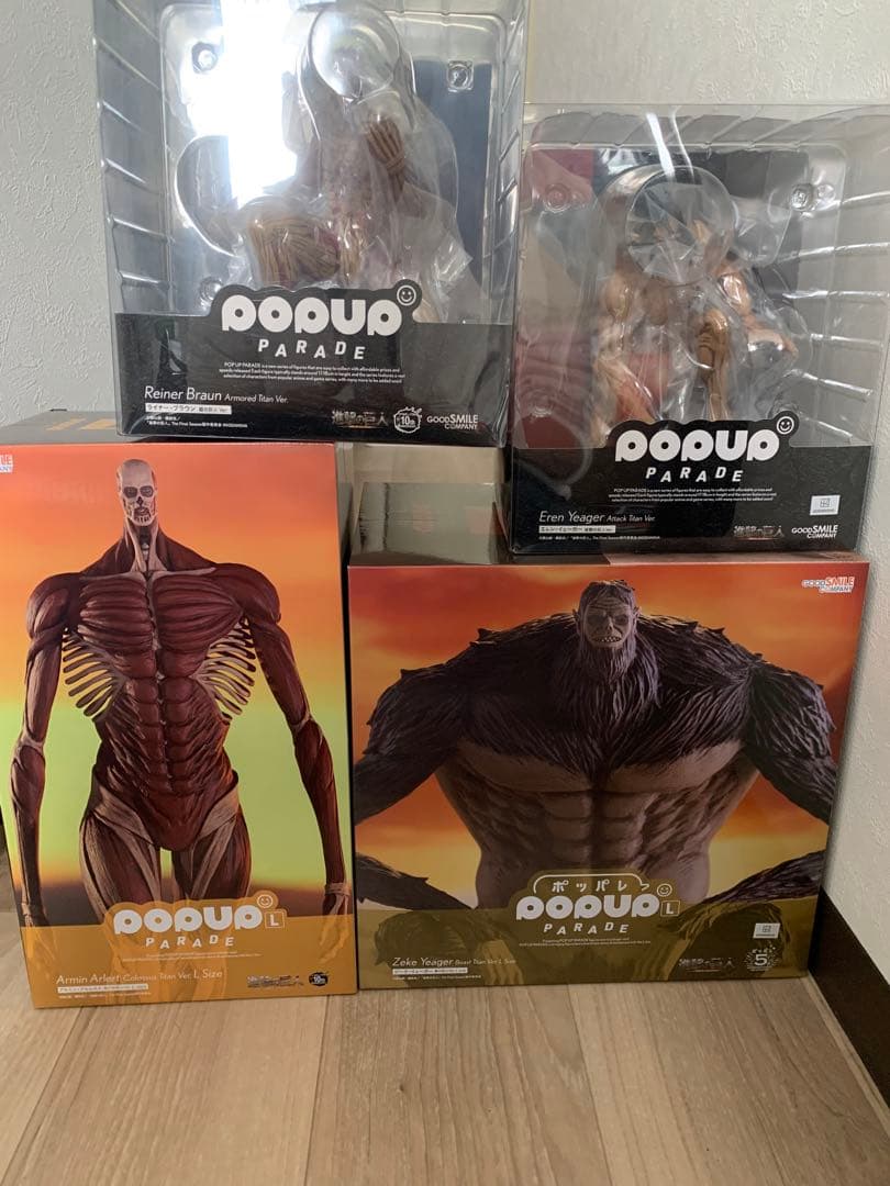 POP UP PARADE 進撃の巨人 4点セット　開封品　バラ売り❌最終値下げ 進撃の巨人」よりフィギュア「POP UP PARADE ジーク・イェーガー 獣の
