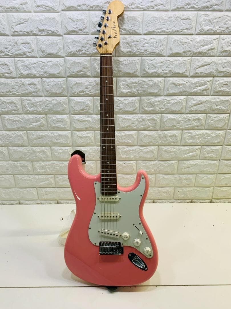 40Z Photo Genic ピンク ストラトキャスタータイプ エレキギター Yahoo!オークション -「フォトジェニック ストラトキャスター」の落札