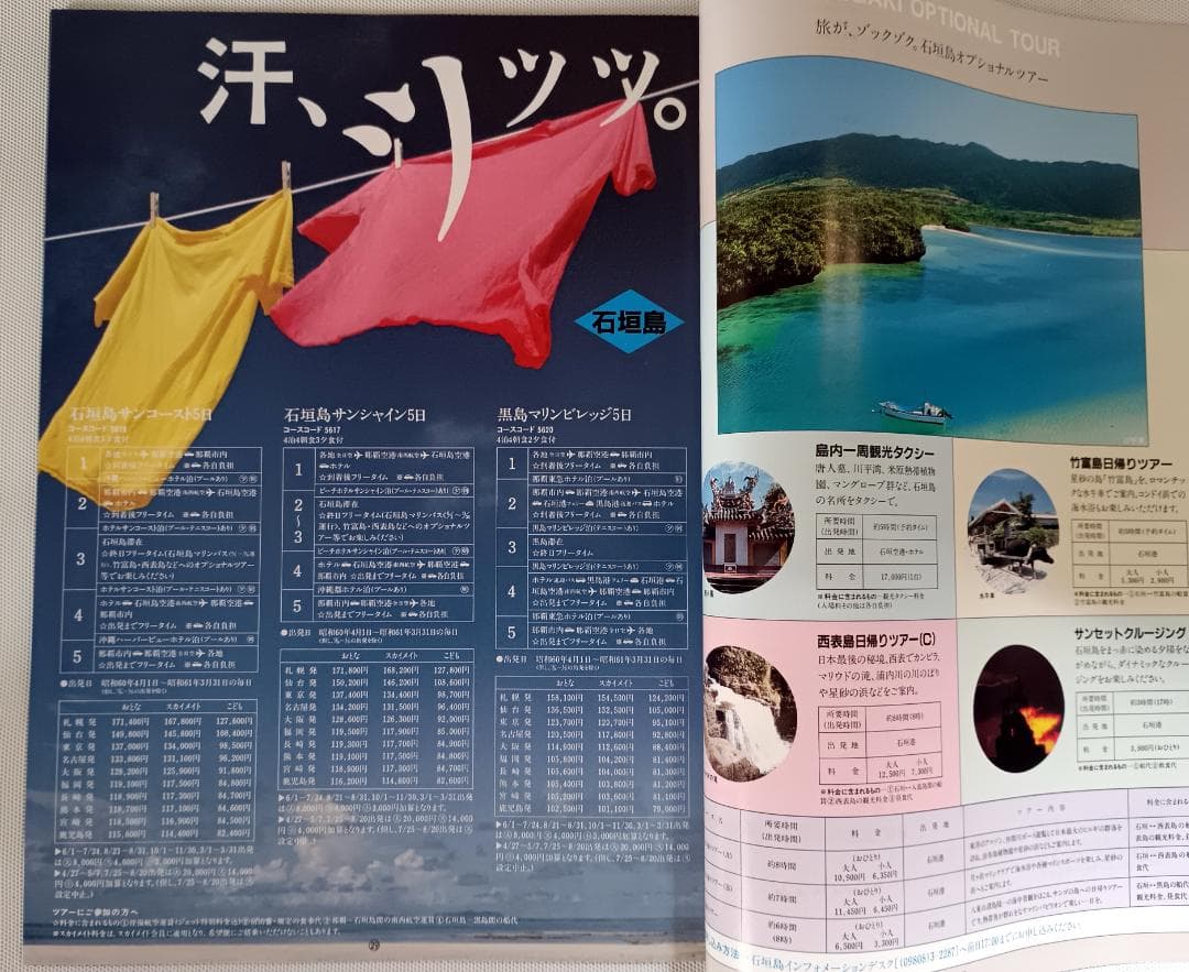 鷲尾いさ子 ANA スカイホリデー沖縄 全日空 パンフレット 1985年