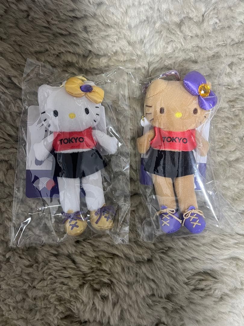 世界陸上　ハロー　キティ　ぬいぐるみ　キーホルダー ハローキティ 東京 世界陸上 ぬいぐるみ キーホルダー 2個セット
