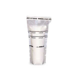 BOLSAS WHIRL PAK CON BASE+FRANJA 4OZ/118ML 2.5 MIL .064 MM (CJAX500)