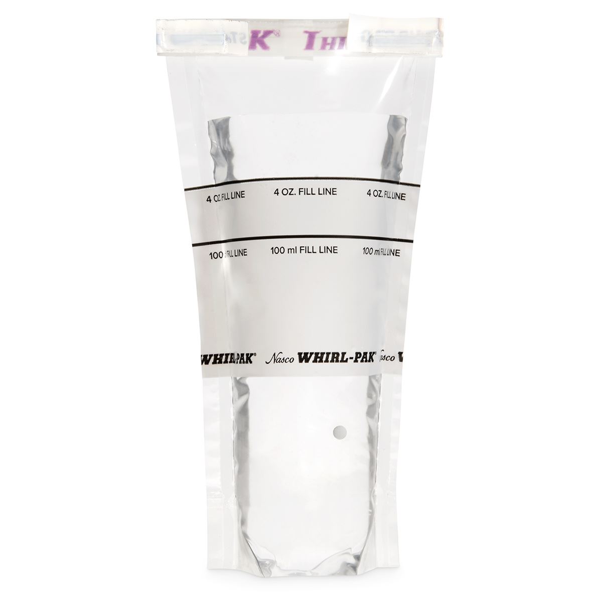 BOLSAS WHIRL PAK CON BASE+SODIO TIOSULFATO+FRANJA 100ML (CJAX100)